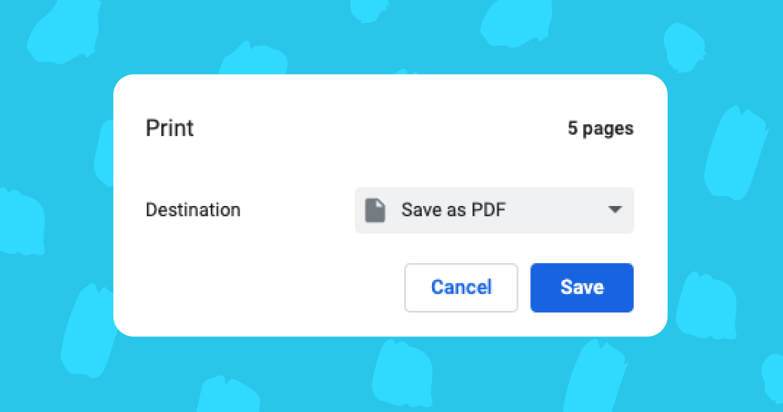 Saving a Story as a PDF