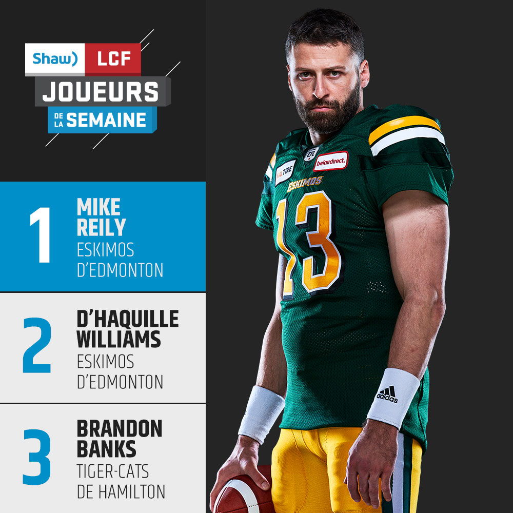 Joueurs de la semaine, présentés par Shaw – Semaine 13