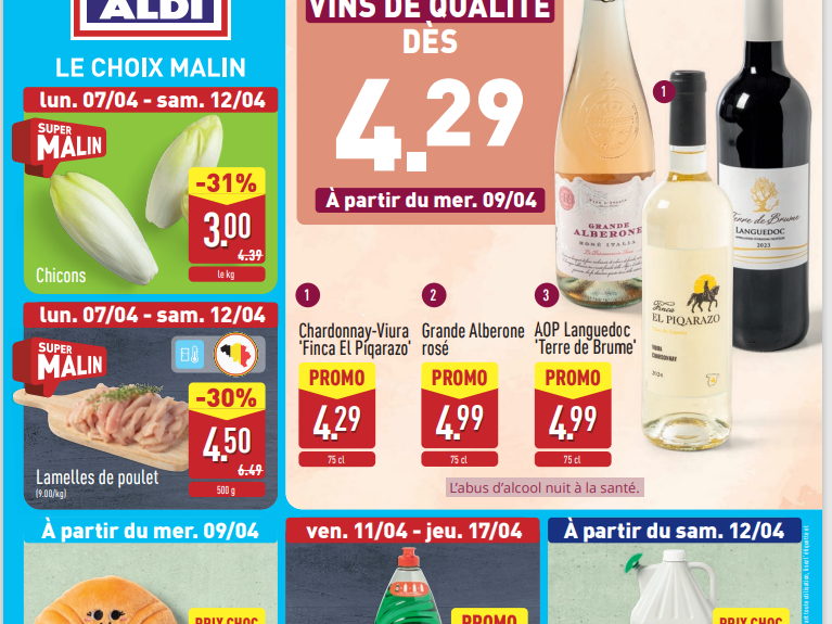 Le dépliant ALDI flambant neuf mise plus que jamais sur les promotions et les produits frais