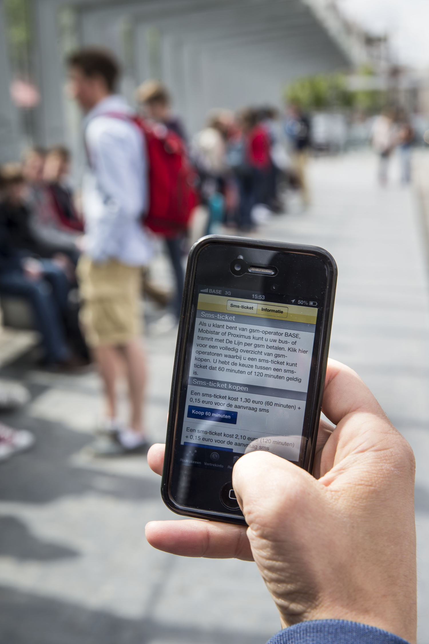 Sms-ticket De Lijn (credit foto: De Lijn)