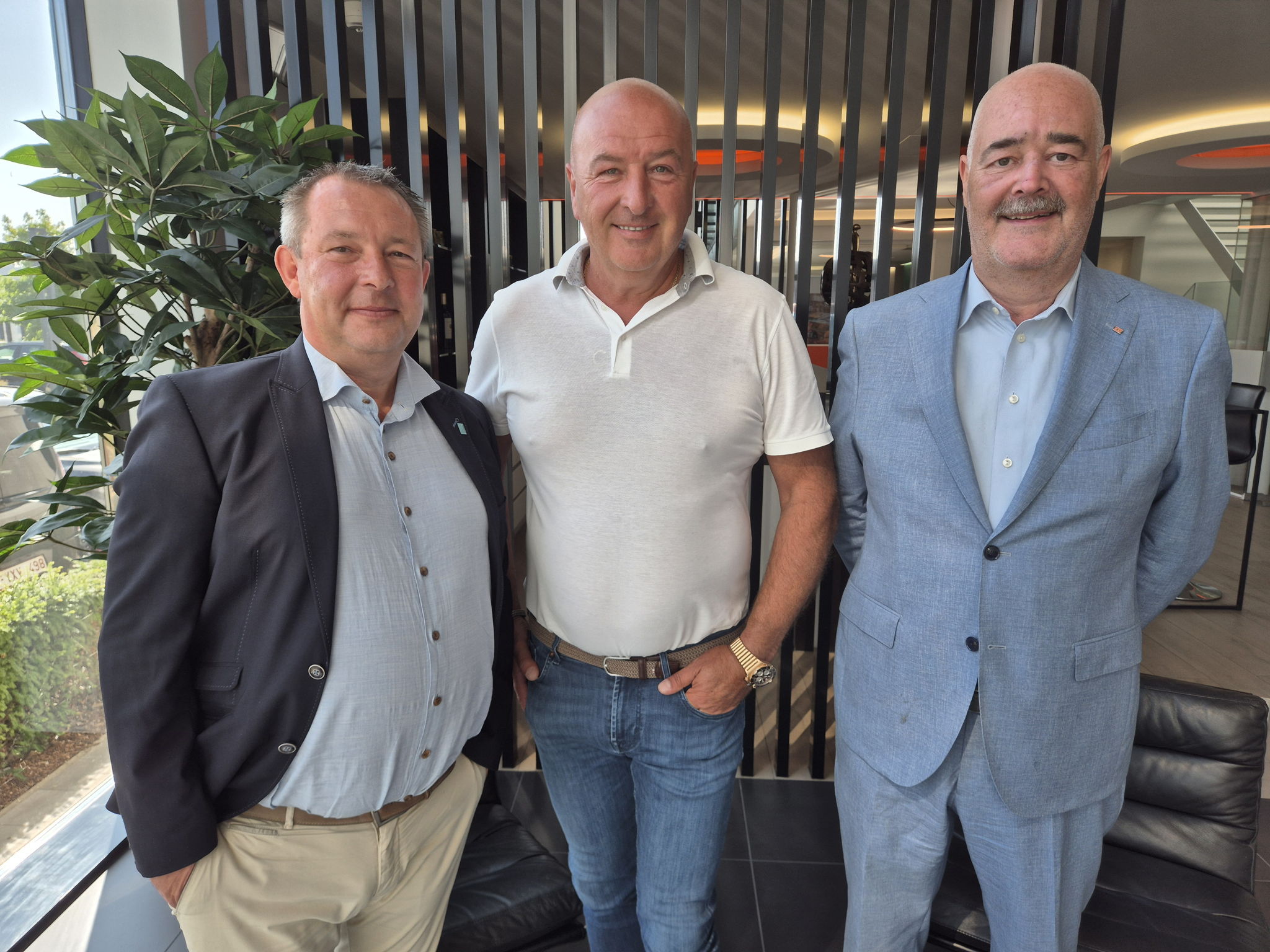 Chris Slaets (Embuild Limburg), Patric Derdaele (Derdaele+) & Johann Leten (Voka - KvK Limburg)