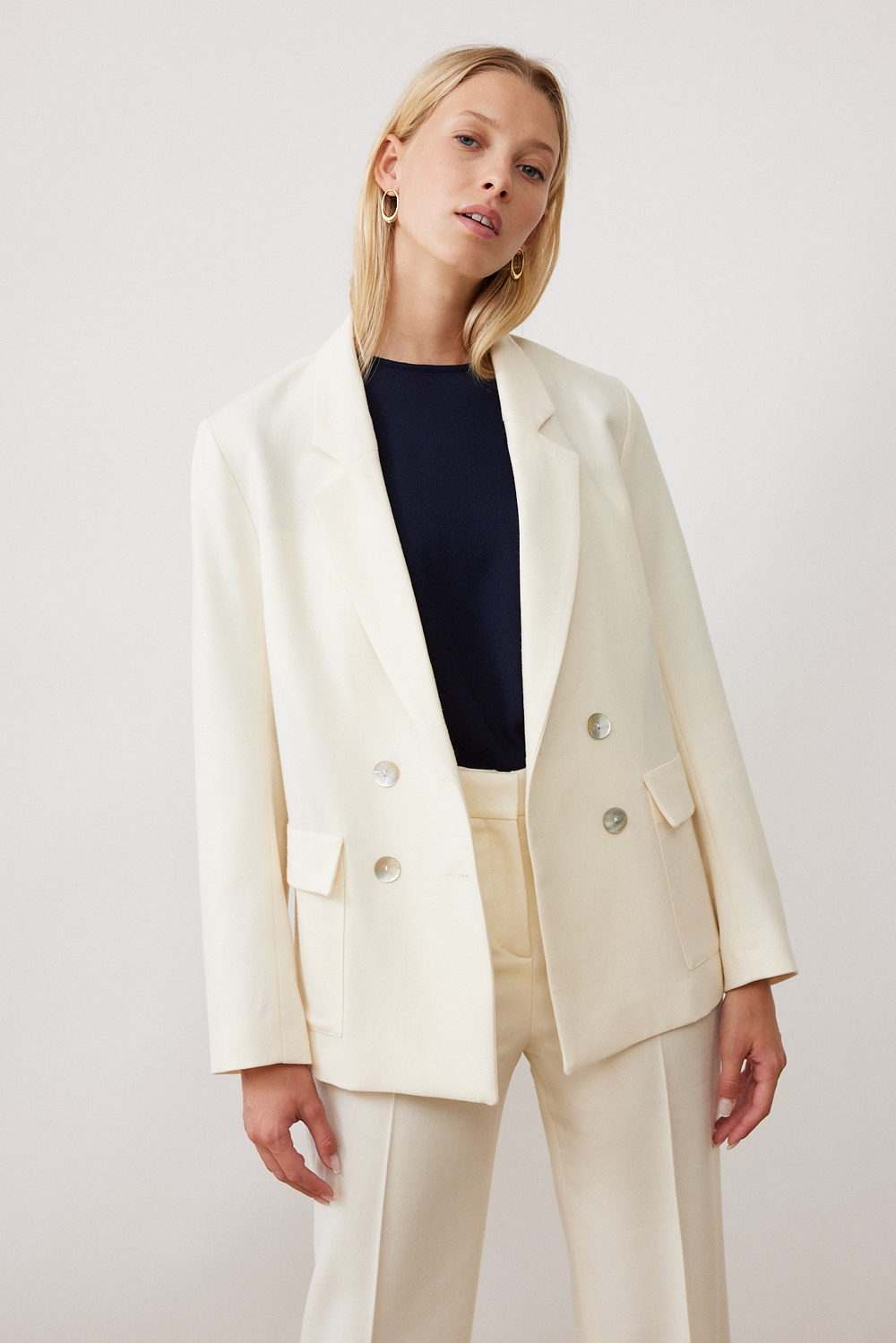 MARDI EDITIONS - Veste Géraldine Laine Ecru - 295€