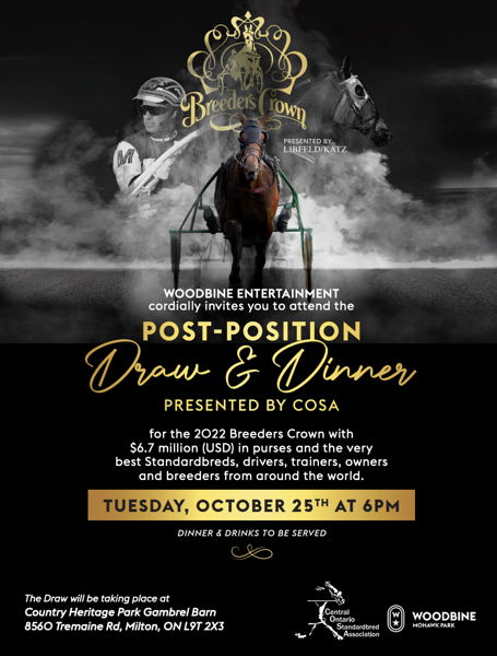 Watch tonight’s Breeders Crown Press Conference and Post Draw