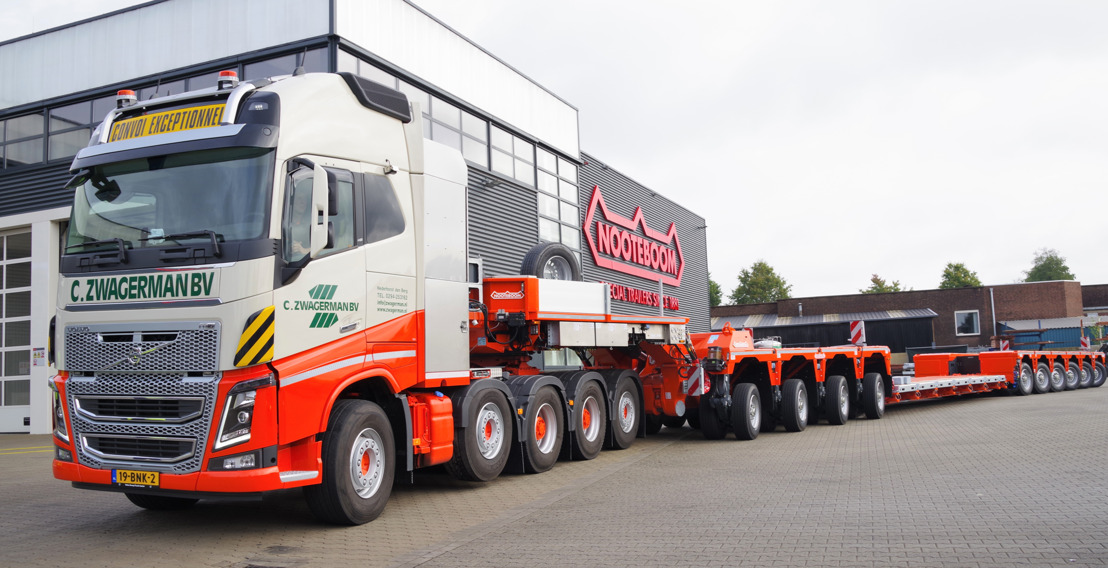 Nieuwste en grootste Nooteboom 4+6 dieplader biedt Zwagerman Transport ruim 100 ton laadvermogen in Duitsland