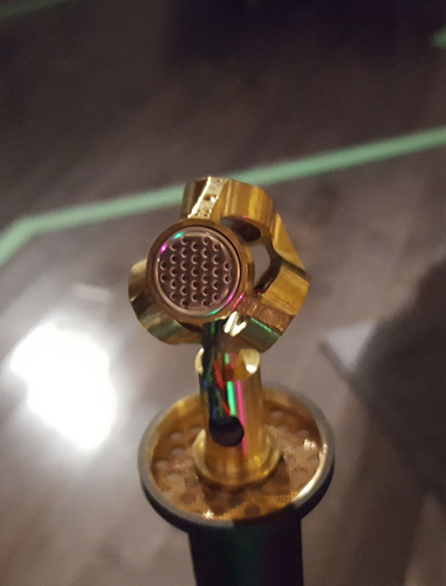 Close-up of the AMBEO VR Mic used during the Bayonne performance at Man Made Music. Close-up of the AMBEO VR Mic used during the Bayonne performance at Man Made Music.