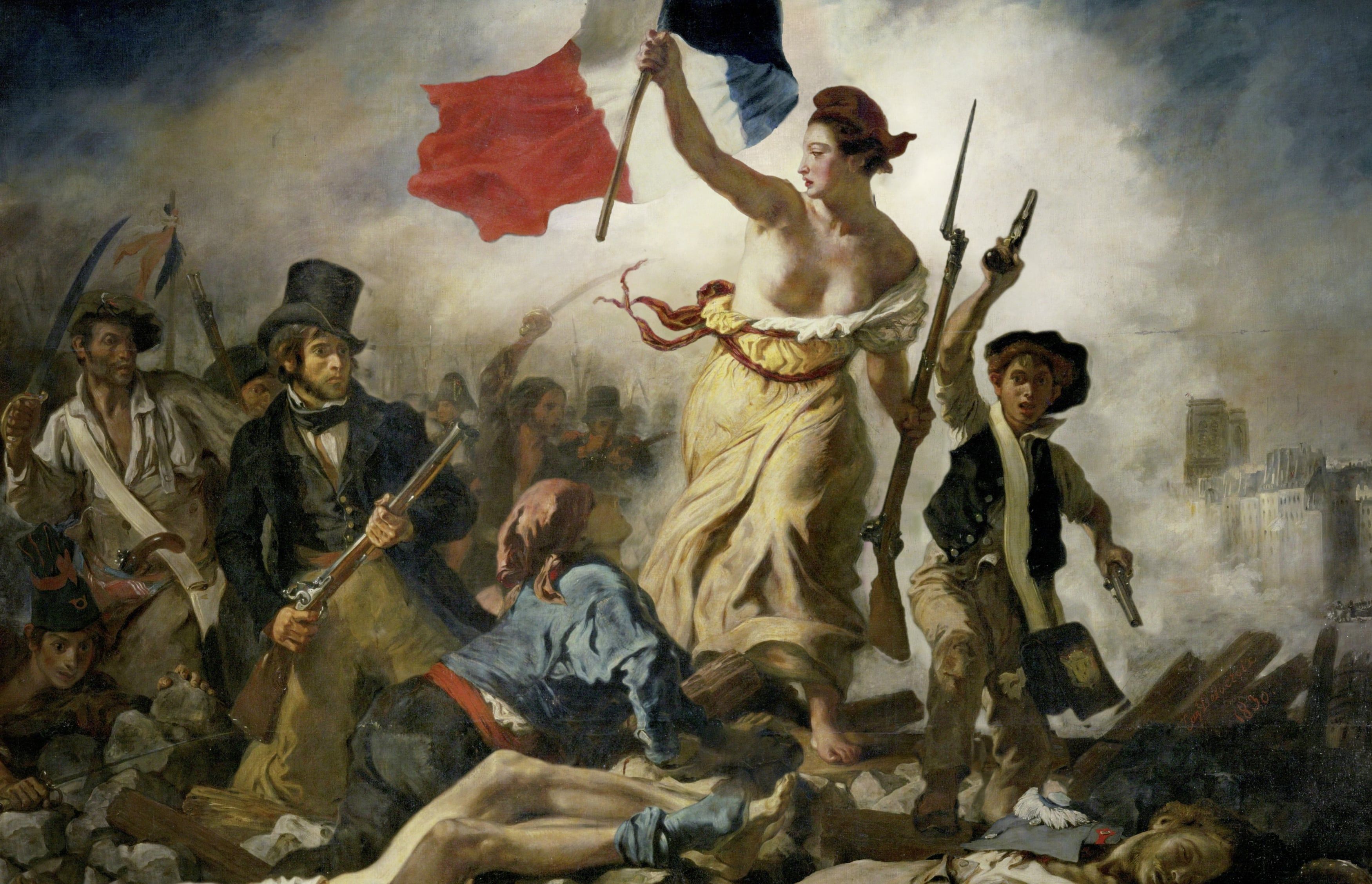 Eugène Delacroix – 1830 – De Vrijheid leidt het volk