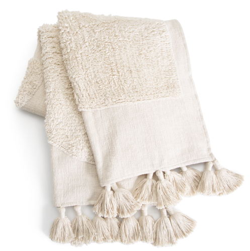 Habitat Tufted Cotton Throw - Natural - 150x200cm, £13.50