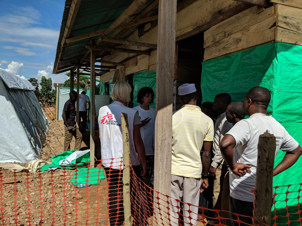 Makeke Transit Center: organised visit of the premises with the nurses who will work here. Photographer: Karin Huster/MSF