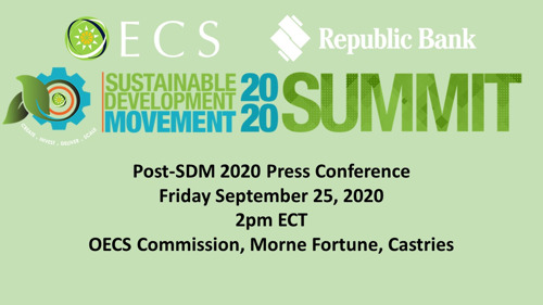 [MEDIA ALERT] OECS/Republic Bank Sustainable Development Movement 2020 Press Conference