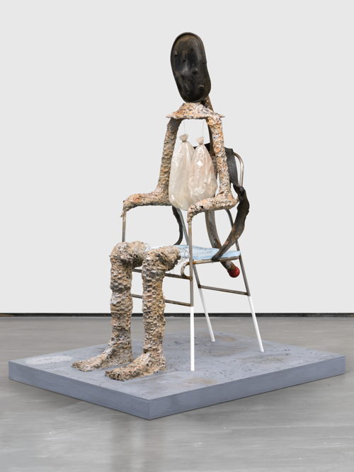 ‘Mask of Dimitrios’, Huma Bhabha, 2019. Courtesy of the artist and David Zwirner, photo: Dan Bradica