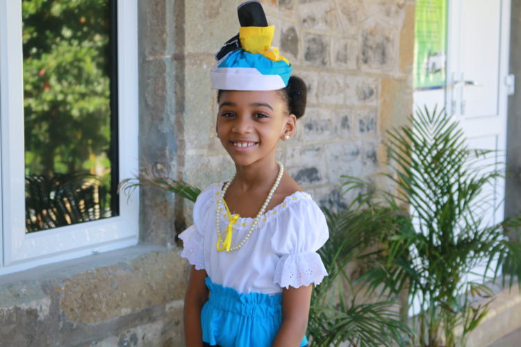 National Pledge recited by Jaela St. Clair, a student of the Camille Henry Memorial School.