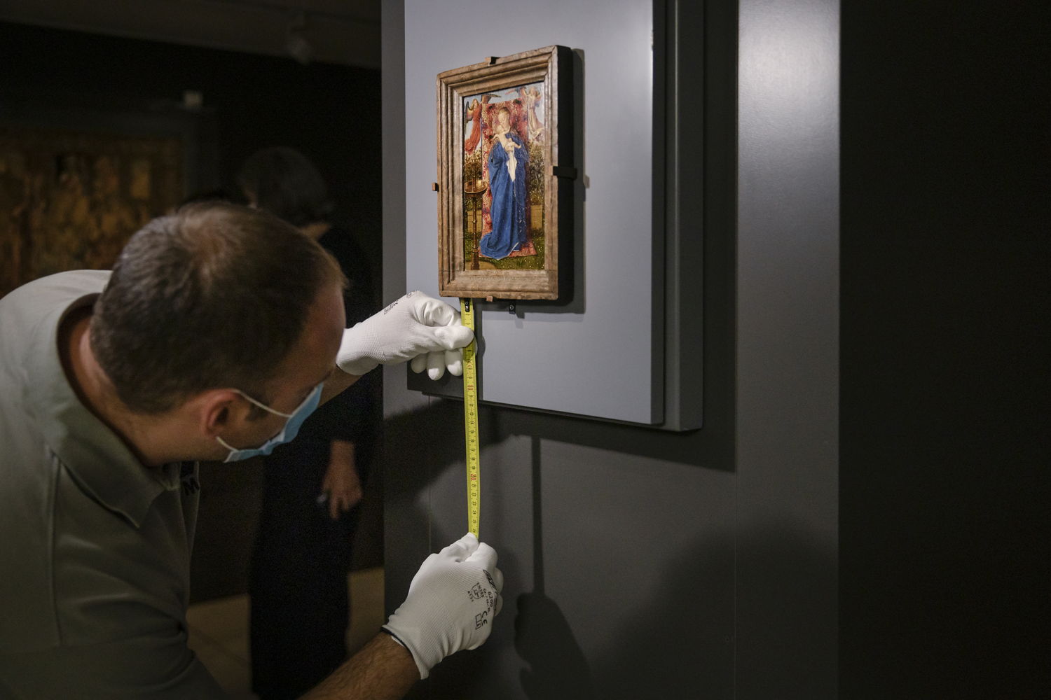 Installation Madonna am Springbrunnen von Jan van Eyck, Sammlung KMSKA, Foto Ans Brys