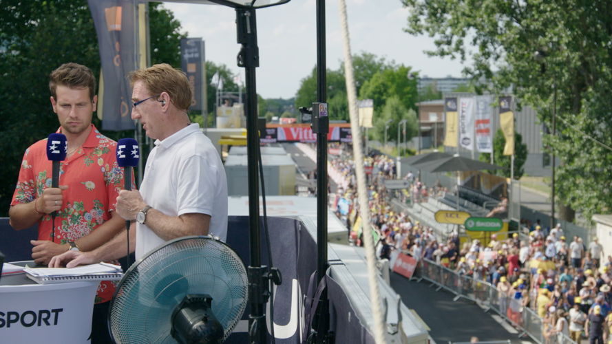 Sean Kelly als wielercommentator - (c) Woestijnvis