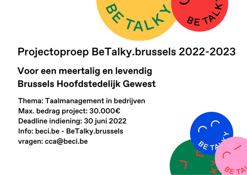 BECI lanceert projectoproep ‘Betalky.Brussels 2022-2023’ ter bevordering van de meertaligheid in de Brusselse bedrijven