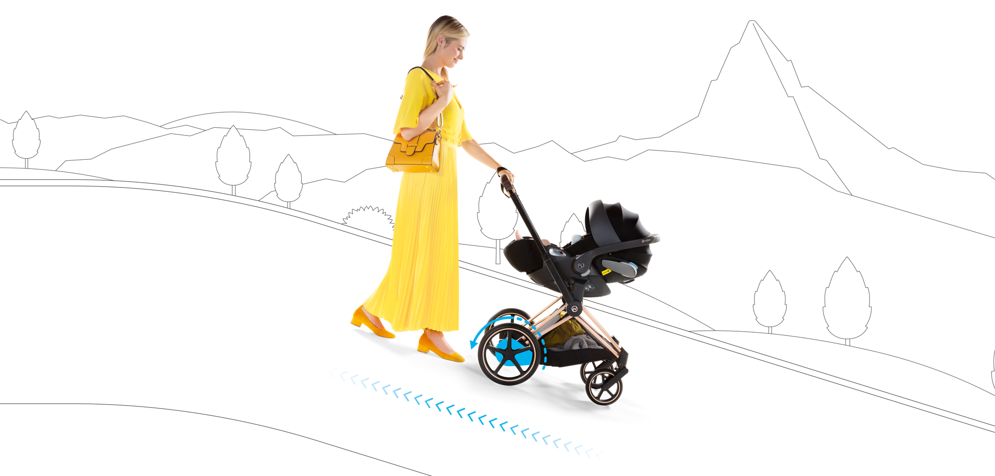 Poussette bebe electrique hot sale