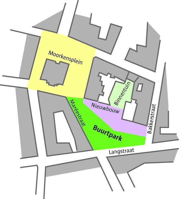 Schetsmatige voorstelling toekomstige situatie © stad Antwerpen