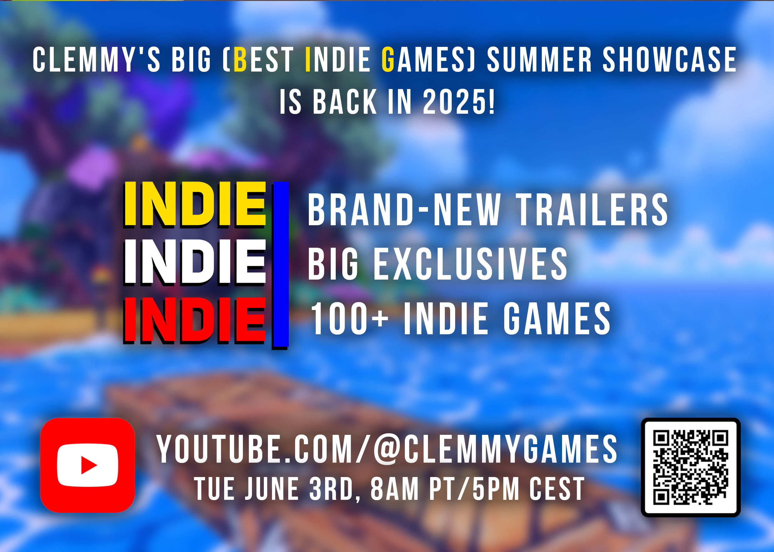 INDIE3 is Almost Here: Clemmy's BIG (Best Indie Games) Summer Showcase 2025!