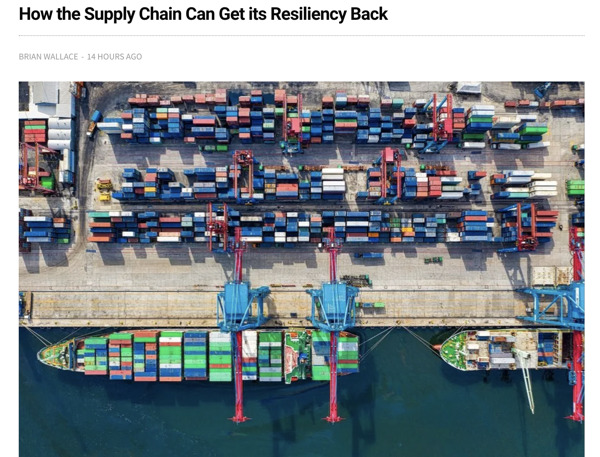 Preview: How the Supply Chain Can Get its Resiliency Back