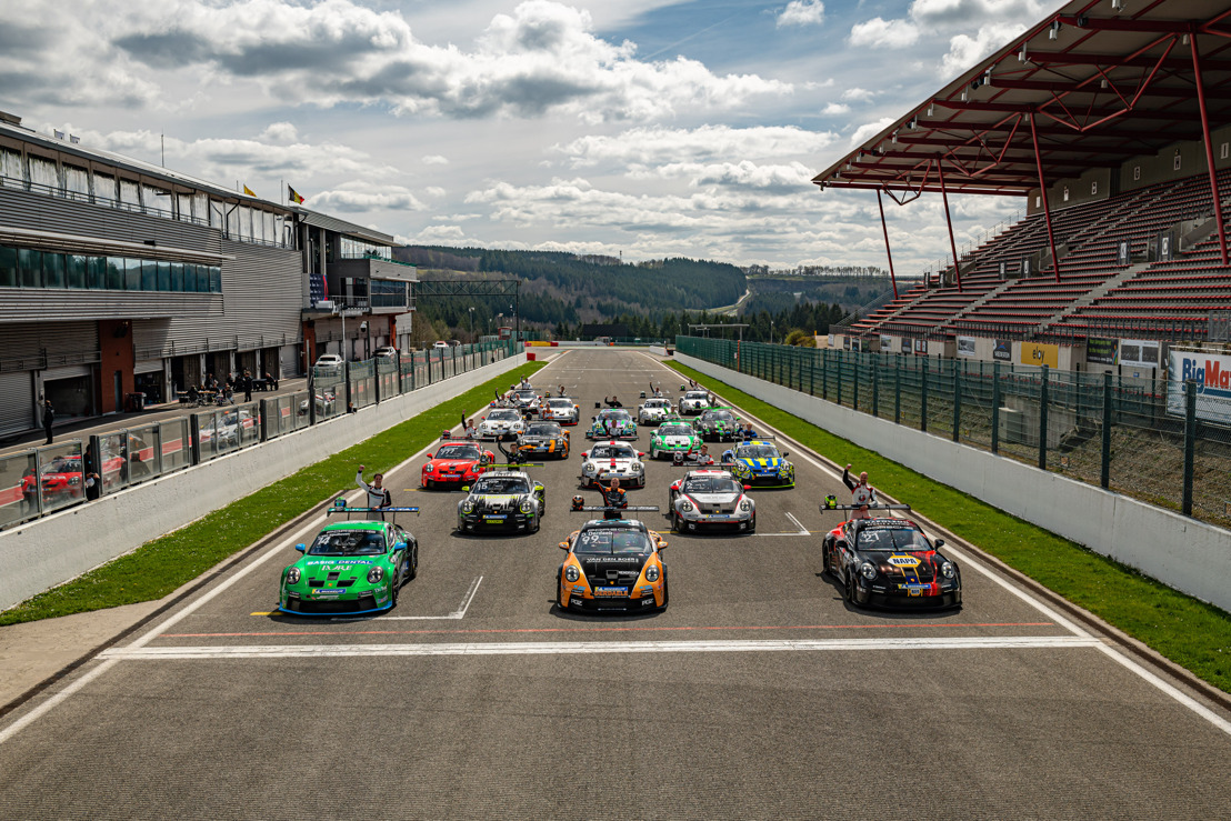 Tiende editie van de Porsche Carrera Cup Benelux start voor de tiende maal in de Belgische Ardennen