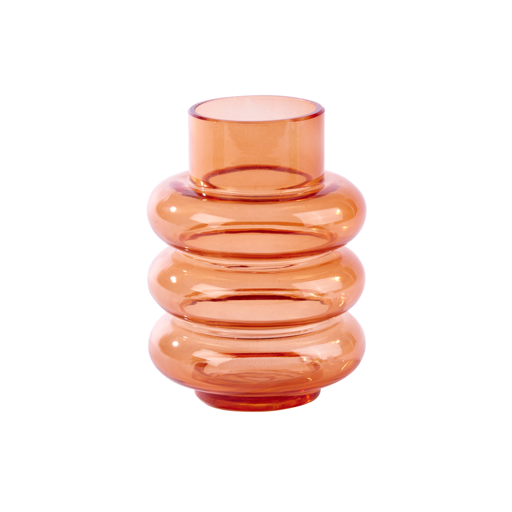 BULKI Candlestick ORANGE_Glass_Ø10x14cmH_€6,95