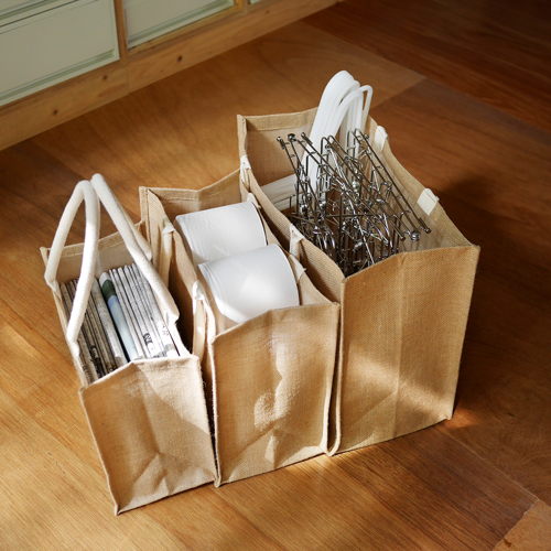Jute My Bag A3 Raw White