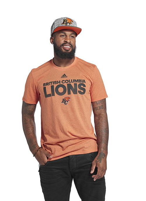 BC Lions adidas team collection (Emmanuel Arceneaux).