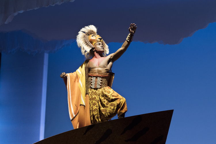 Gerald Caesar as “Simba” in THE LION KING North American Tour. ©Disney.  Photo by Deen van Meer