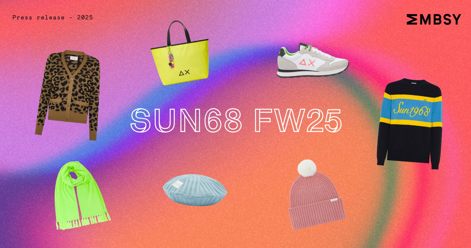 Nostalgie avec un clin d'œil : SUN68 FW25 célèbre un hiver regorgeant de fun, de couleur et de caractère 