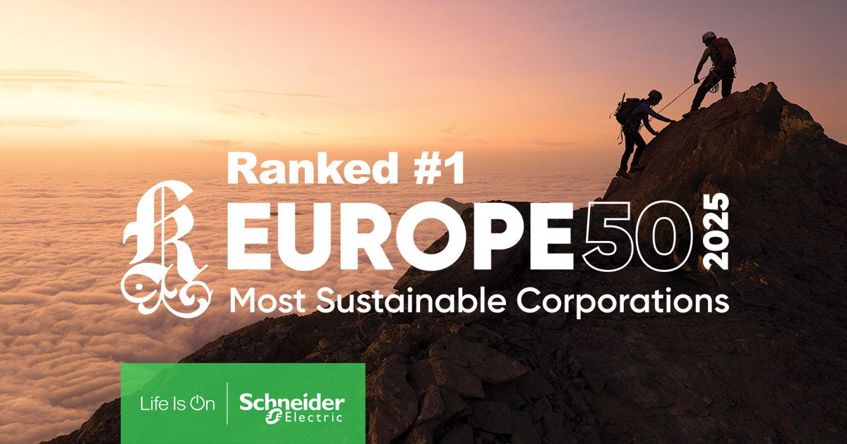 Schneider Electric désignée entreprise la plus durable d'Europe par Corporate Knights