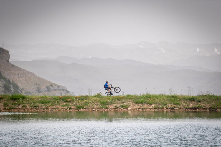 Christophe Akiki/Red Bull Content Pool - Kenny Belaey performs during filming Border to Border in Aaqoura, Lebanon