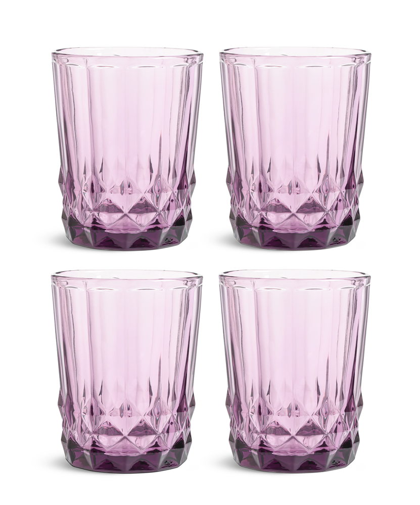 Habitat Plum Pressed Tumbler 4pk, £17