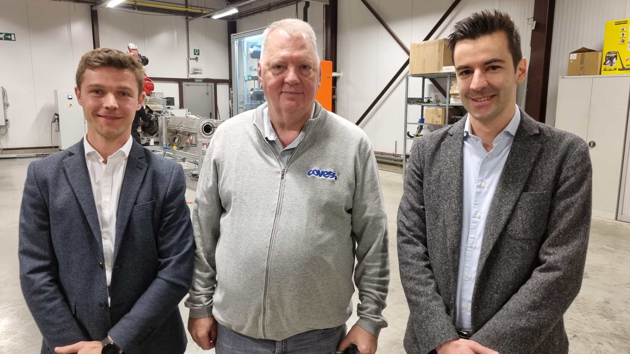 Stef Van Looveren (Vlegel Technology), Tony Vanswijgenhoven (Covess) & Jonas De Raeve (Voka - KvK Limburg)