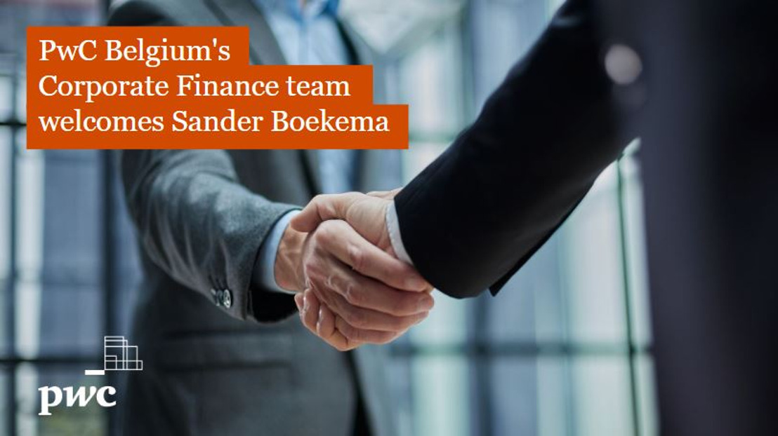 Het Corporate Finance team van PwC België verwelkomt Sander Boekema, hij voegt hiermee uitgebreide ervaring op het gebied van fusies en overnames en private equity toe aan het team