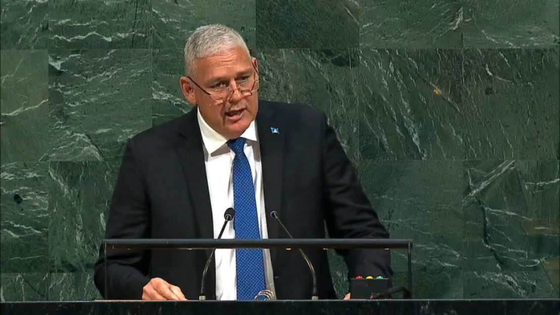 OECS Chairman Hon. Allen Chastanet, Prime Minister of Saint Lucia, addresses the general debate of the 72nd Session of the General Assembly of the UN