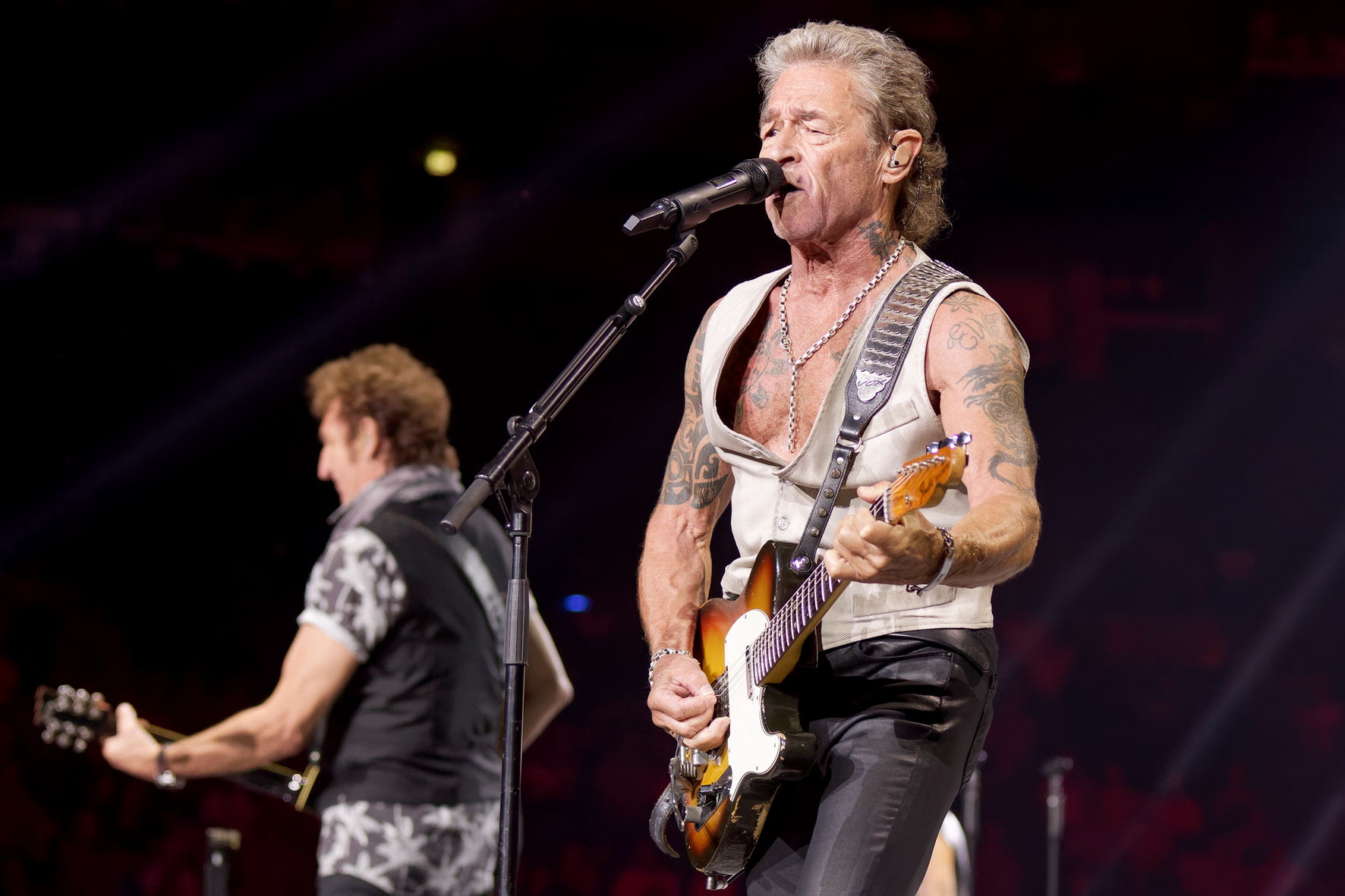 Peter Maffay verwendet bei Konzerten einen Handsender SKM 6000 mit Mikrofonmodul MMD 935