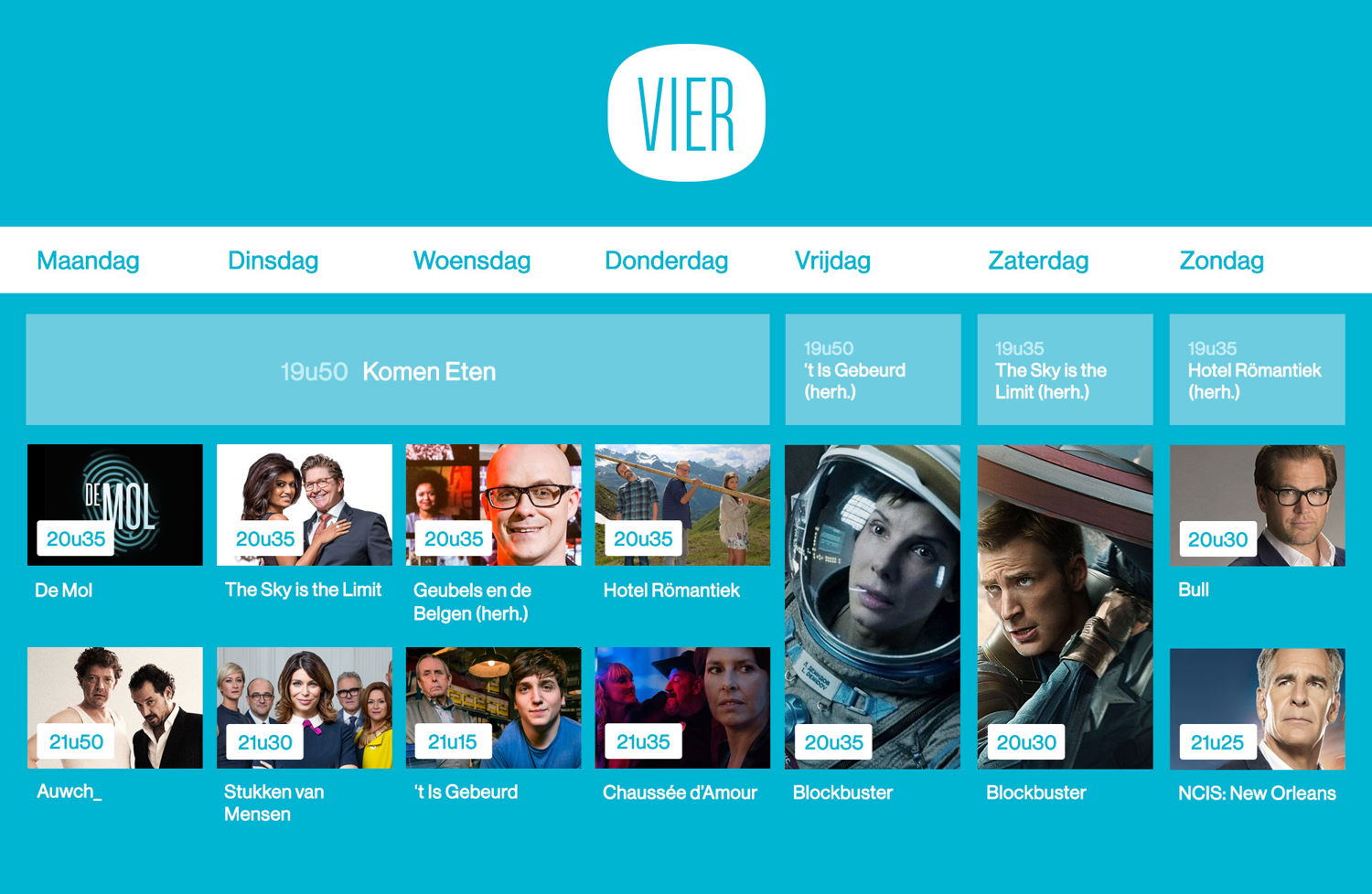 Schema VIER voorjaar