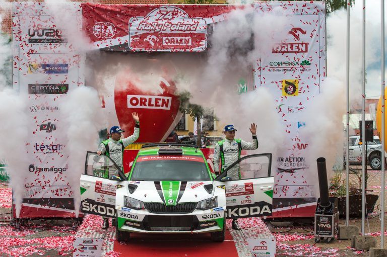 With a second place at Rally Poland Pontus Tidemand/Jonas Andersson (ŠKODA FABIA R5) extended the lead in WRC 2 category and are now in a good position to win the 2017 championship