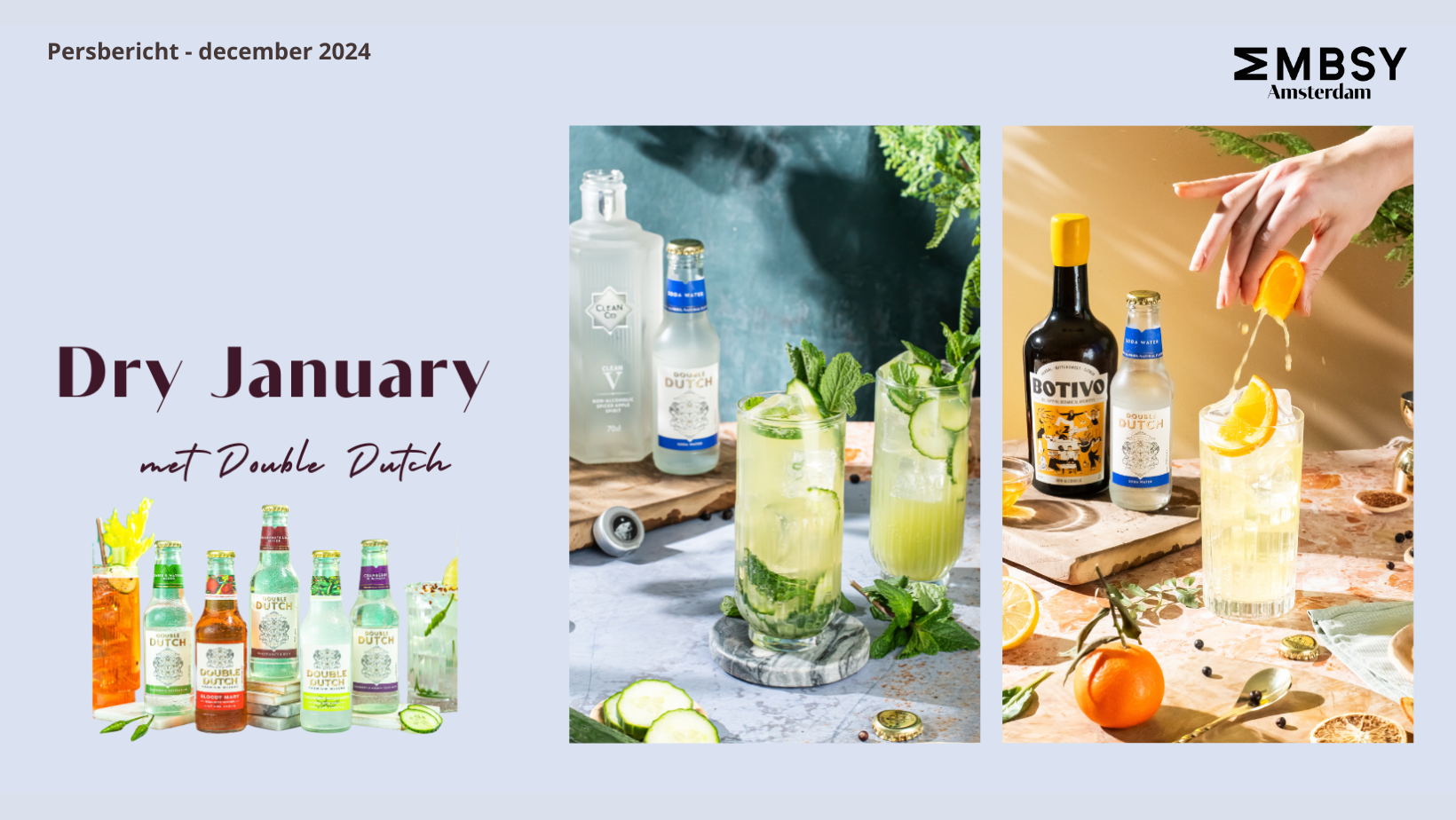 Shake up your Dry January met de verrassende recepten van Double Dutch