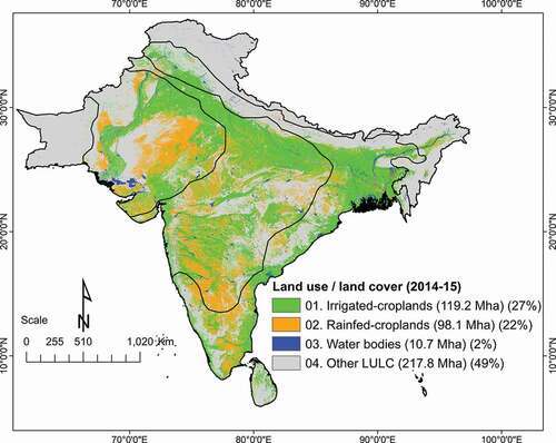 The Landsat derived irrigated versus rainfed cropland map of South Asia (2014–15).