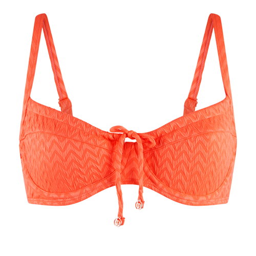 LingaDore_SS25_7710A_UnpaddedWireBikiniTop_HotCoral_EUR49.95