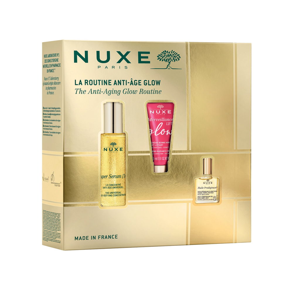NUXE_CHRISTMAS GIFTSET 2024 SUPER SERUM THE ANTI AGING GLOW ROUTINE_€79,99