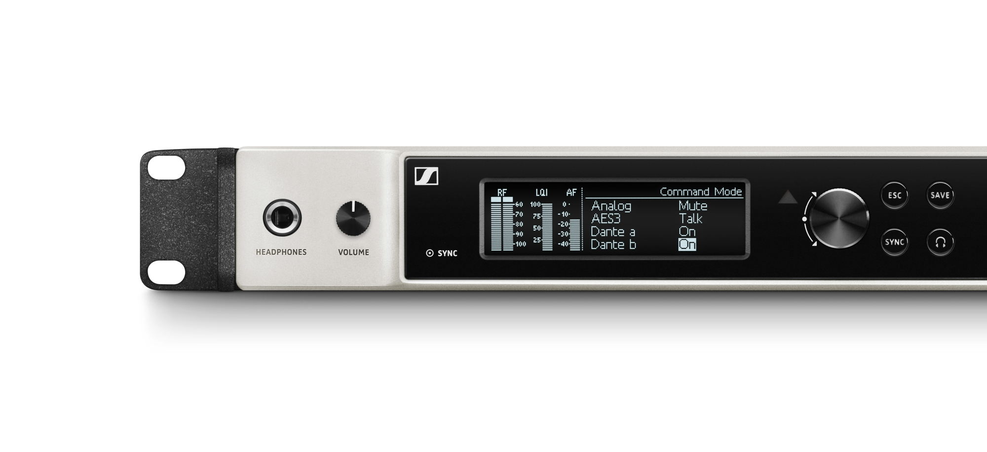 The Command function of Digital 6000 allows the technical team to program any output as their talkback channel and choose push-to-talk or push-to-mute modes. The receiver display provides current information on the output status. The Command function of Digital 6000 allows the technical team to program any output as their talkback channel and choose push-to-talk or push-to-mute modes. The receiver display provides current information on the output status.