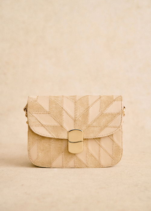 Sézane - Sac Mini Milo - Patchwork mastic - 355€
