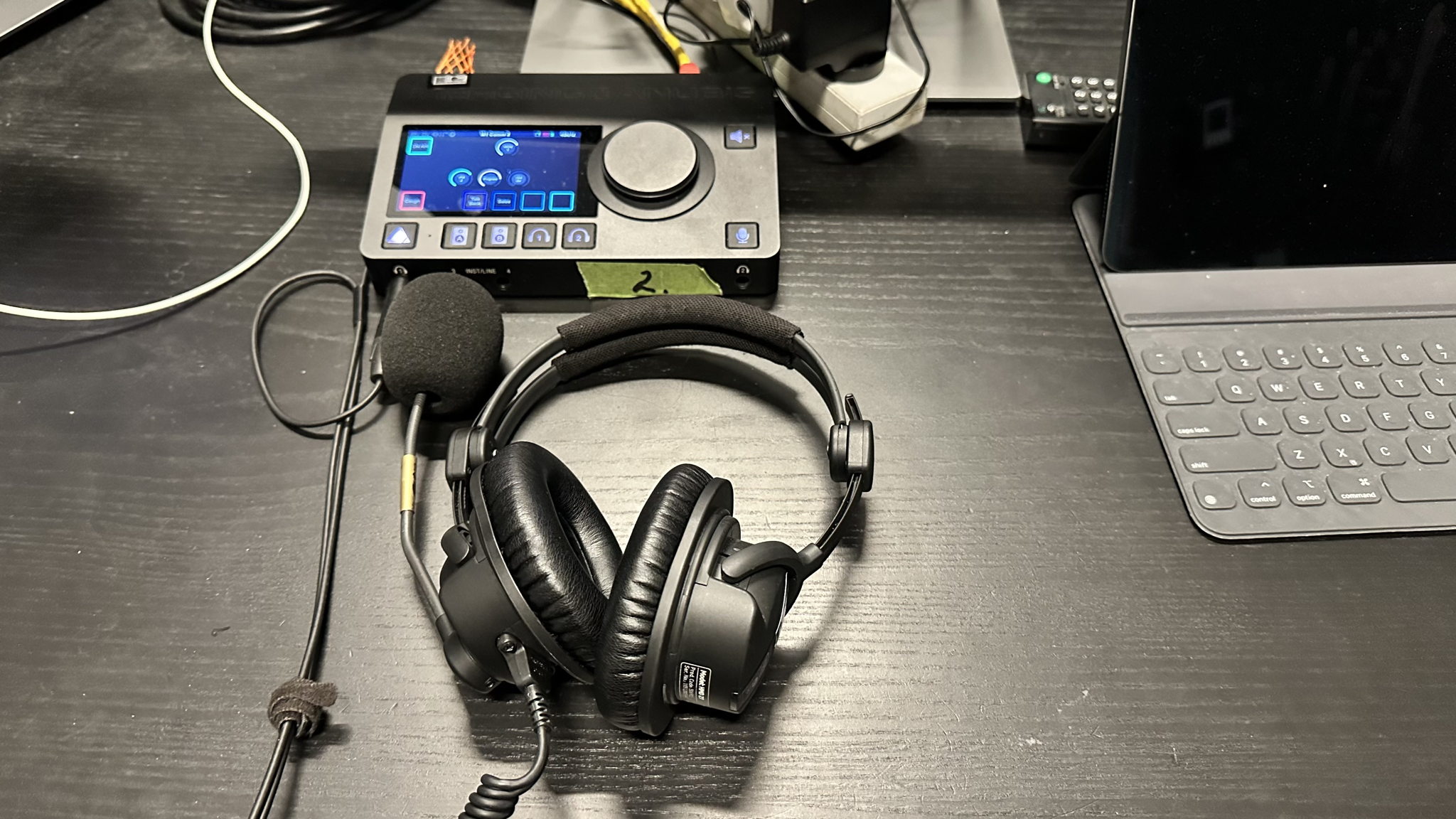Sennheiser HMD 27 and Merging Anubis in use (Photo Credit: Alex Wong/NEP)