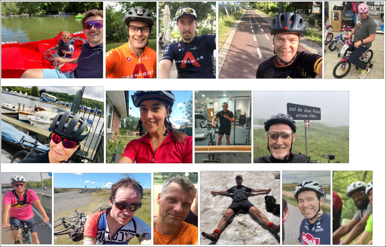 Ook het team van INEOS Project ONE nam de handschoen op met de "Extraordinary Cracker Riders" . Ook het team van INEOS Project ONE nam de handschoen op met de "Extraordinary Cracker Riders" .
