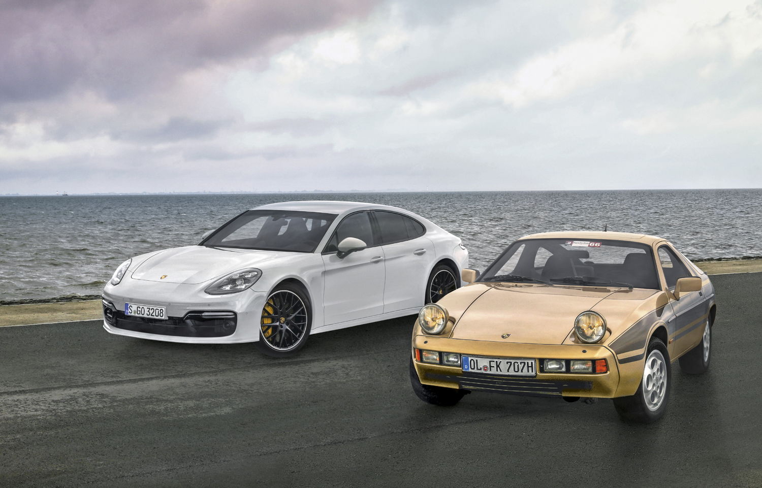 Porsche 928 y Porsche Panamera Turbo