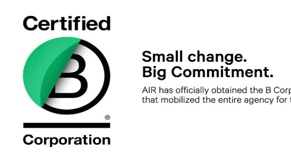 Creativity at the service of the planet and society: Air obtains B Corp certification.