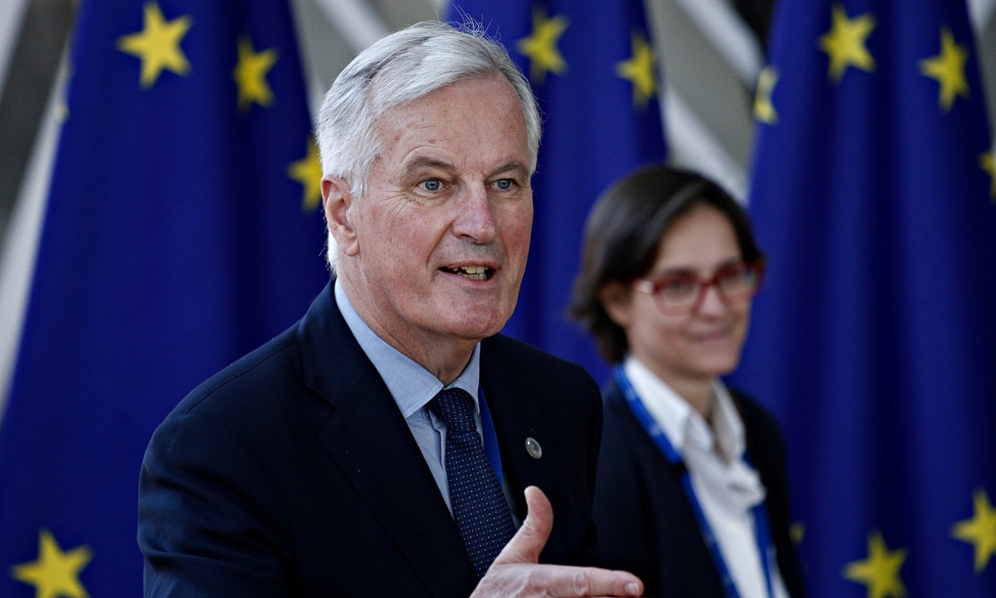 Brexit-hoofdonderhandelaar Michel Barnier bezoekt Vlaams Parlement