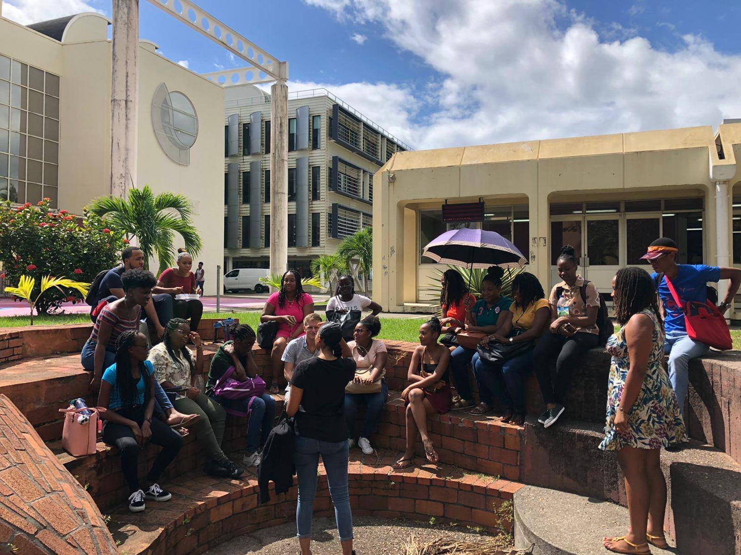Meeting with the INTERREG ELAN Ambassadors at the University of Antilles in Martinique