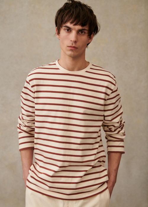 Octobre Editions - T-Shirt Geron ecru Terracotta - 70€